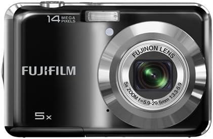 Fujifilm FinePix AX300 14 MP Digital Camera with Fujinon 5x Wide Angle Optical Zoom Lens (Black) (OLD MODEL)
