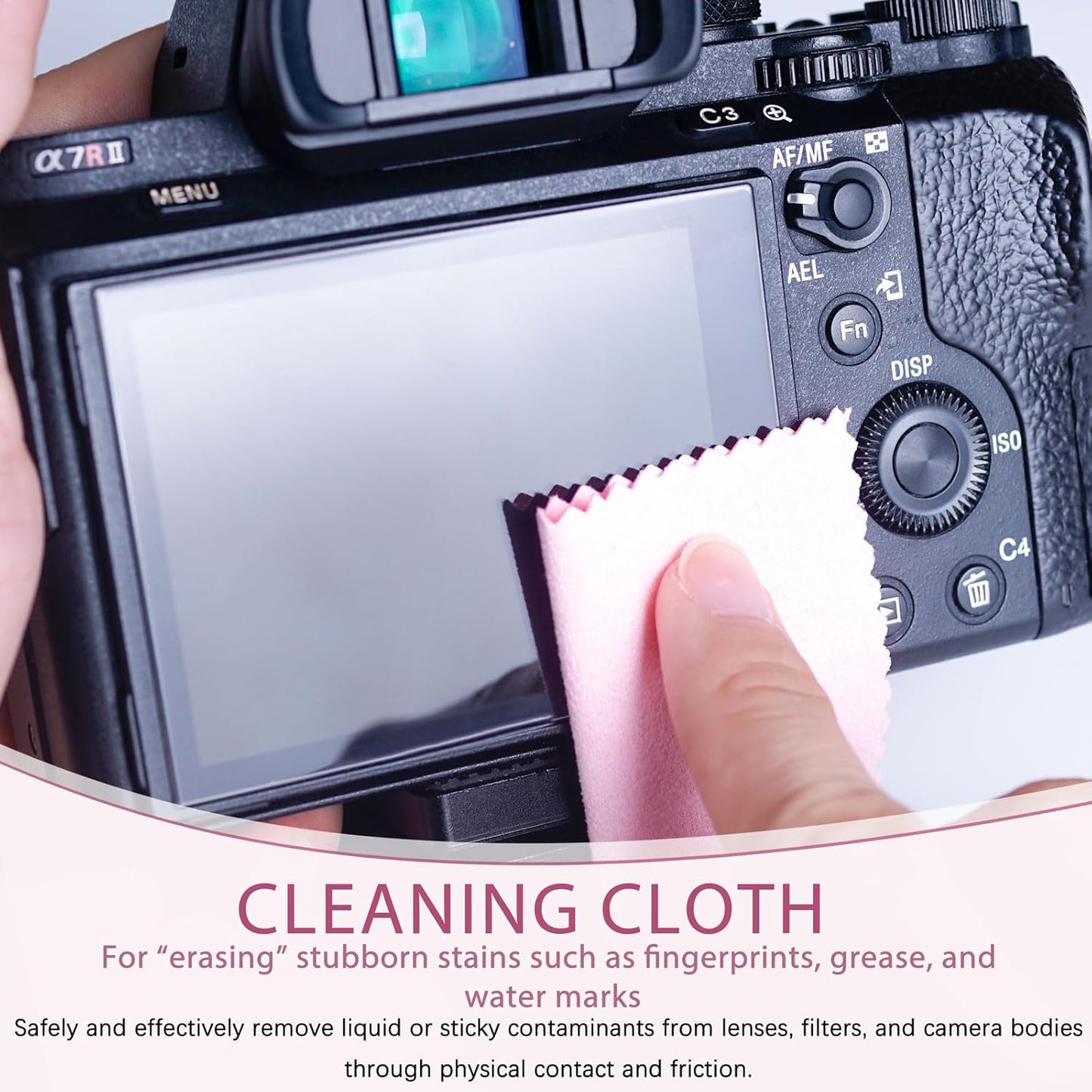 Professional Camera Cleaning Kit for DSLR & Mirrorless Cameras – Complete Lens & Sensor Cleaning Set with Lens Pen, Air Blower, Brush & Cleaning Solution