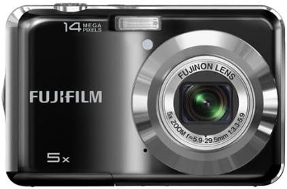 Fujifilm FinePix AX300 14 MP Digital Camera with Fujinon 5x Wide Angle Optical Zoom Lens (Black) (OLD MODEL)