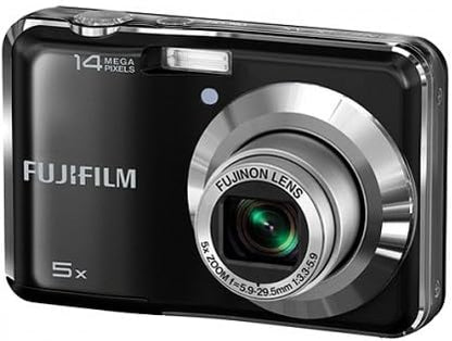 Fujifilm FinePix AX300 14 MP Digital Camera with Fujinon 5x Wide Angle Optical Zoom Lens (Black) (OLD MODEL)