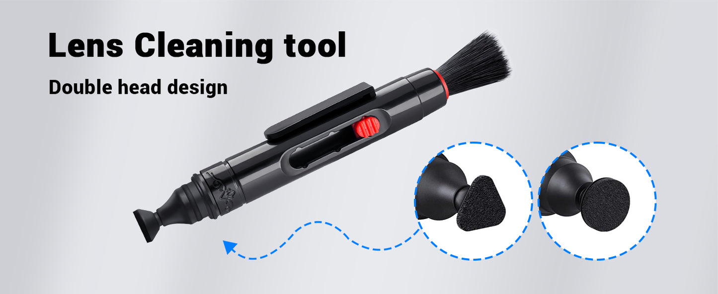 Camera Lens Cleaning Kit, 10-in-1 Camera Cleaning Kit, Camera Lens Cleaner and Camera Accessories, Includes Lens Cleaning Kit/Lens Cleaner/Lens Cleaning Pen/Soft Brush