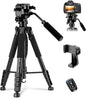 Victiv Tripod 74-Camera-Tripod for Cell Phone, Aluminum Professional Heavy Duty Camera Tripod Stand, Tripod for Camera DSLR SLR with Carry Bag, Compatible with Canon Nikon iPhone