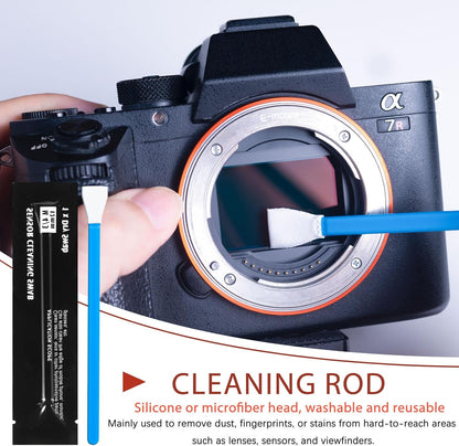 Professional Camera Cleaning Kit for DSLR & Mirrorless Cameras – Complete Lens & Sensor Cleaning Set with Lens Pen, Air Blower, Brush & Cleaning Solution
