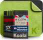 Koala Japanese Microfiber Lens Cleaning Cloth Pack of 6 – Premium Eyeglass, Camera, VR/AR Headset & Screen Cleaner Cloths Black & Green