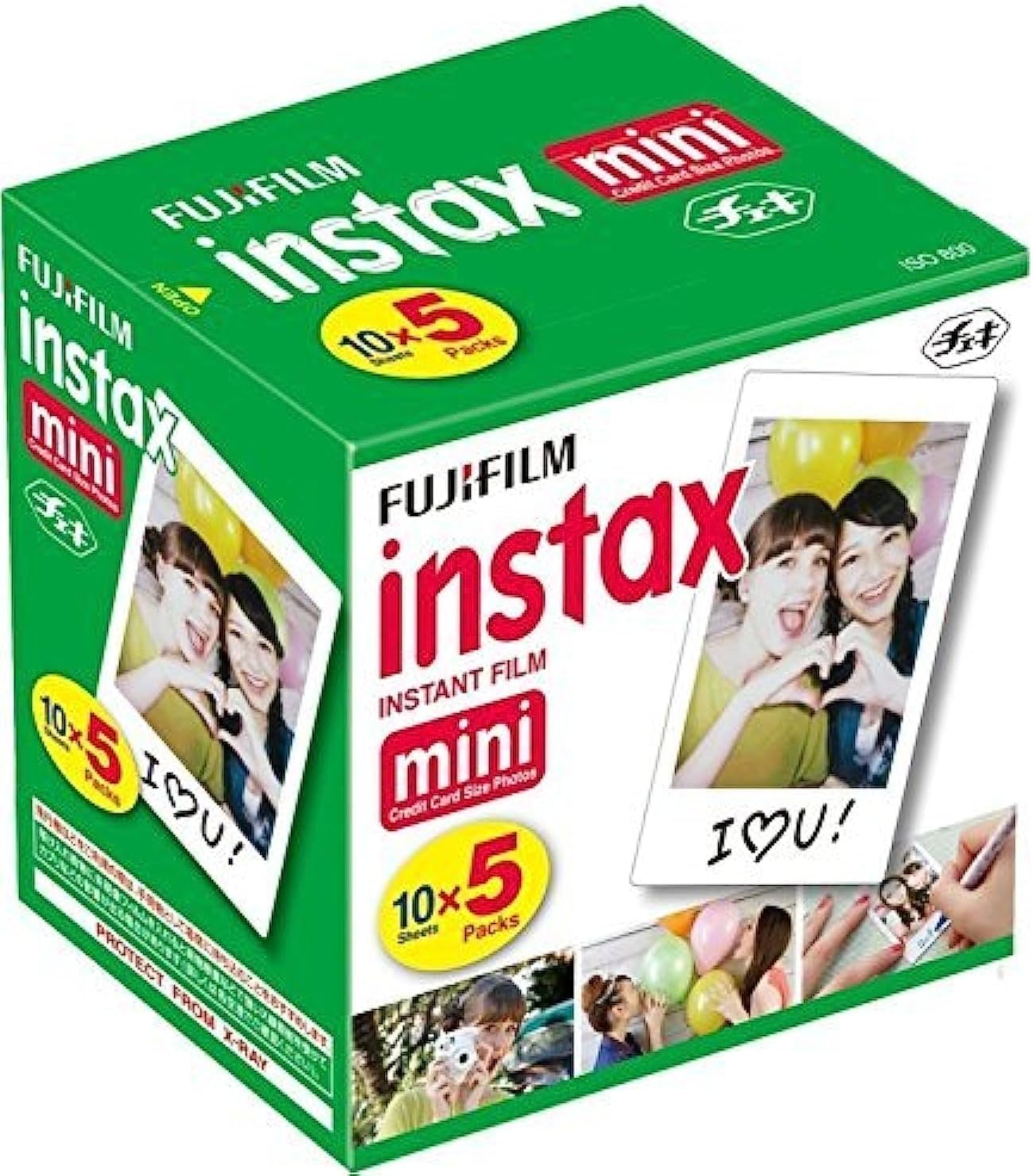 Fujifilm Instax Mini Instant Camera Film + Boomph’s Ultimate Performance Cloth – Capture Memories Anytime, Anywhere