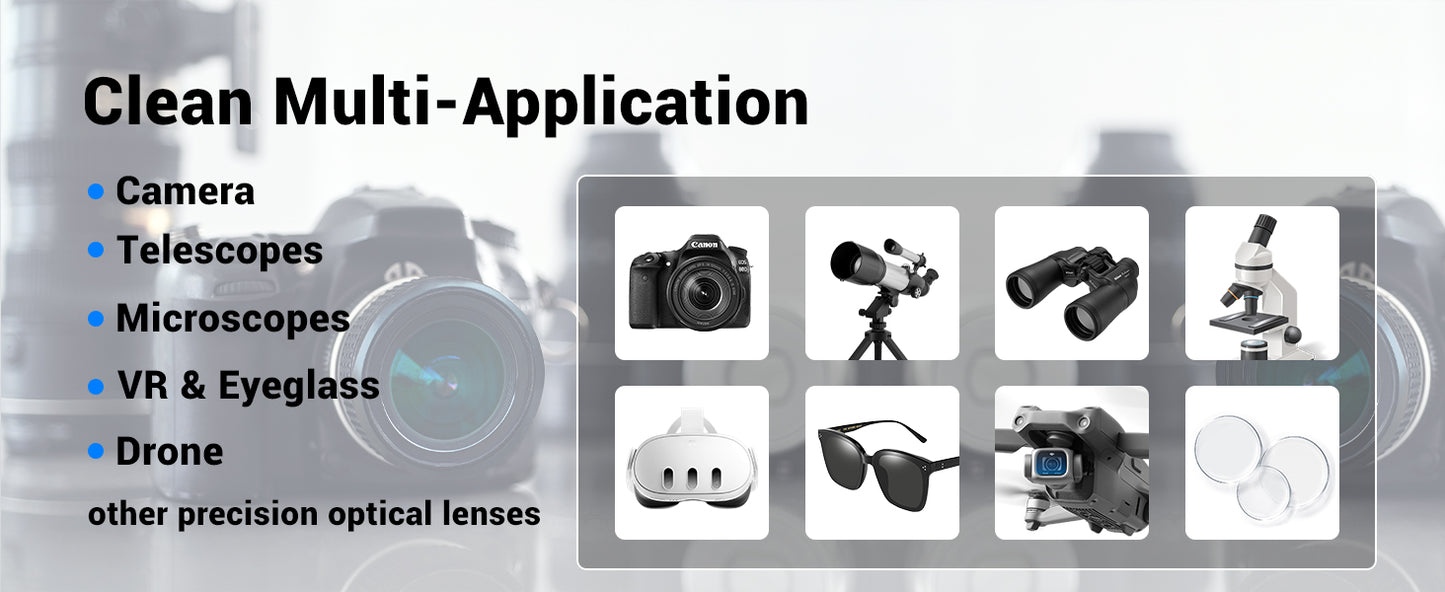 Camera Lens Cleaning Kit, 10-in-1 Camera Cleaning Kit, Camera Lens Cleaner and Camera Accessories, Includes Lens Cleaning Kit/Lens Cleaner/Lens Cleaning Pen/Soft Brush