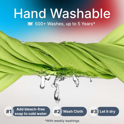 Koala Japanese Microfiber Lens Cleaning Cloth Pack of 6 – Premium Eyeglass, Camera, VR/AR Headset & Screen Cleaner Cloths Black & Green