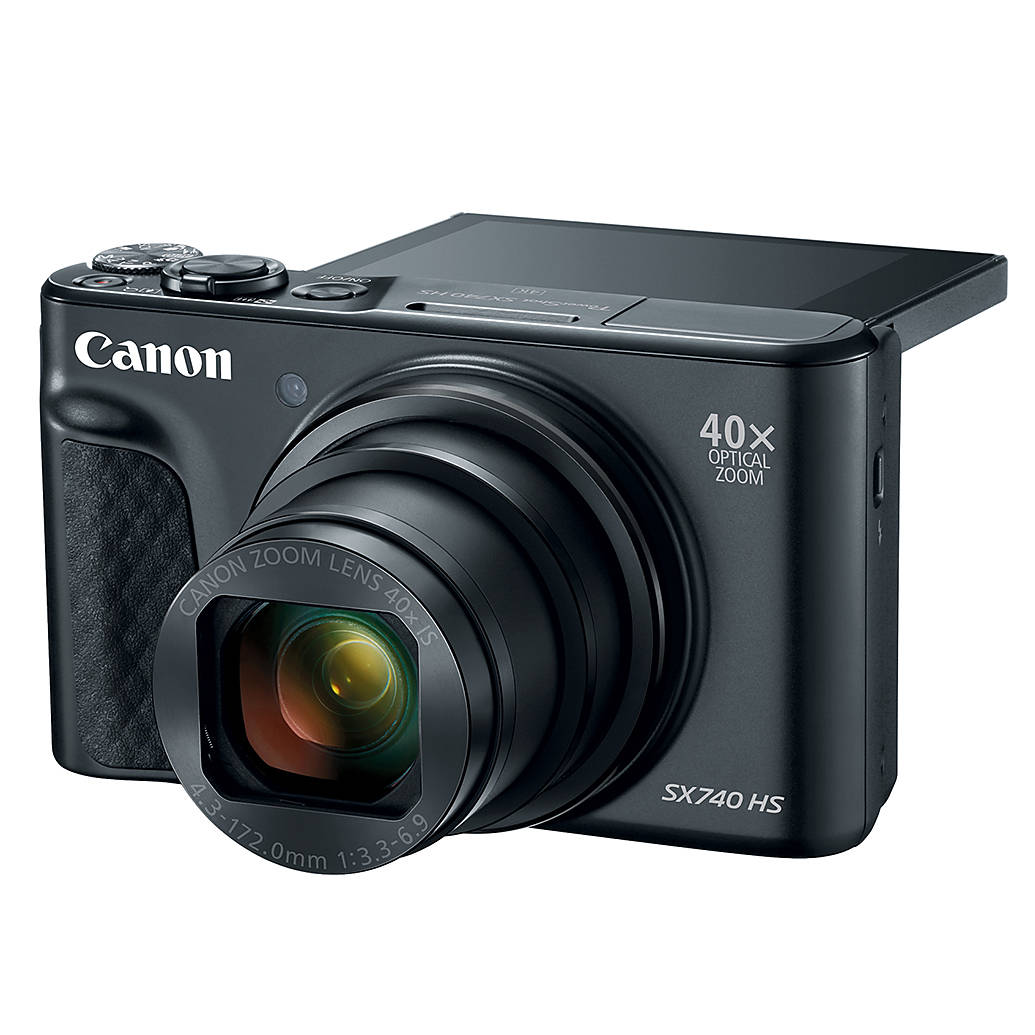 Canon PowerShot SX740 HS Digital Camera - Black