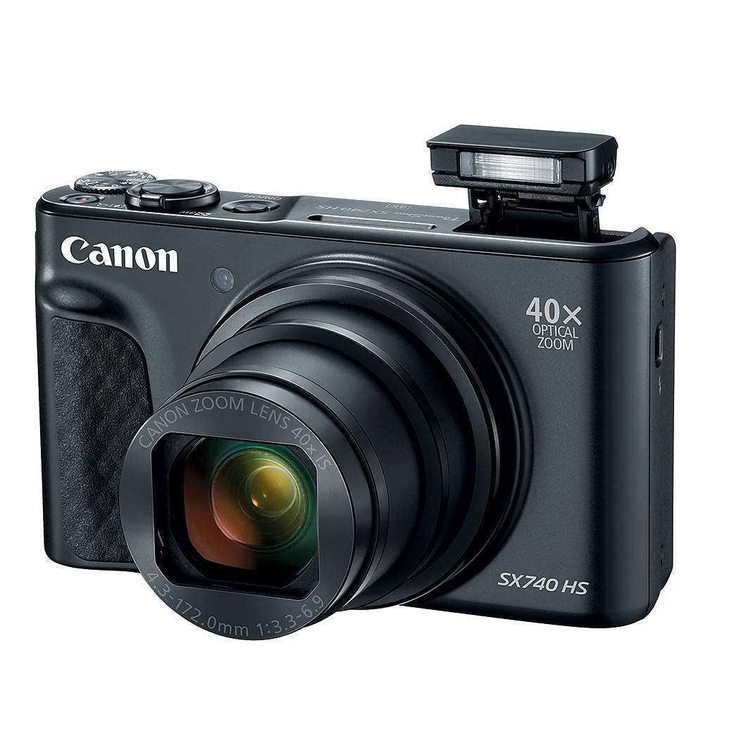 Canon PowerShot SX740 HS Digital Camera - Black