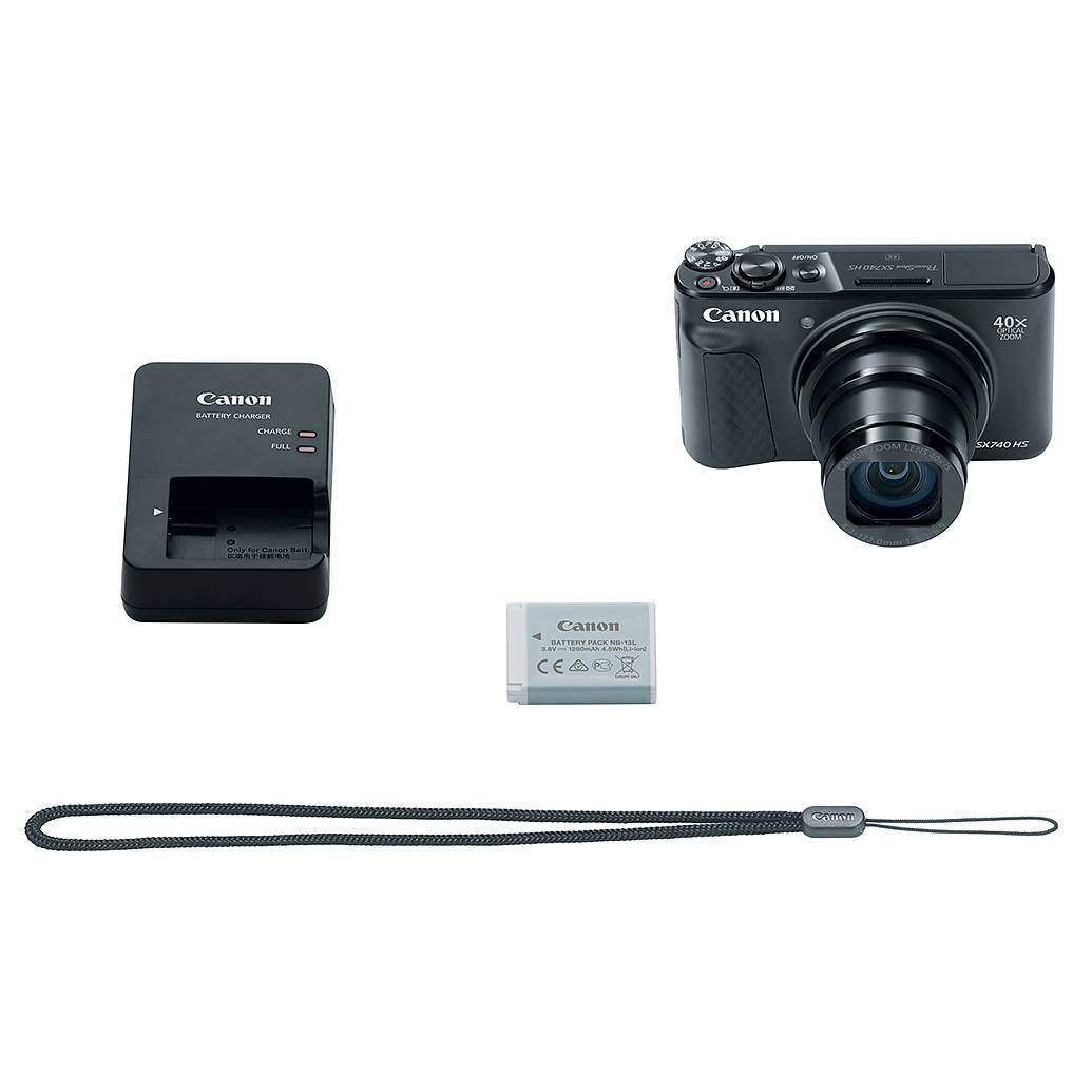 Canon PowerShot SX740 HS Digital Camera - Black