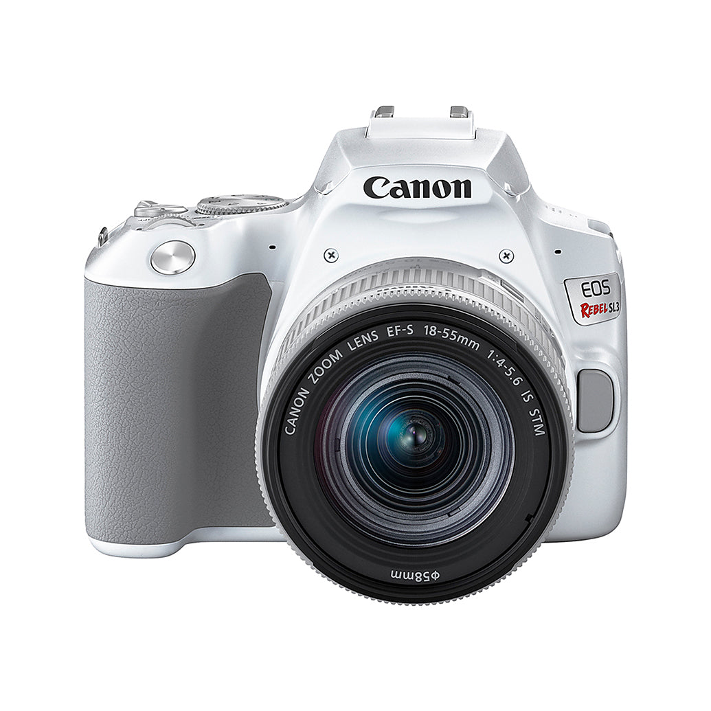 Canon EOS Rebel SL3 Camera with EF-S18-55mm f/4-5.6 IS STM Lens Kit (White)