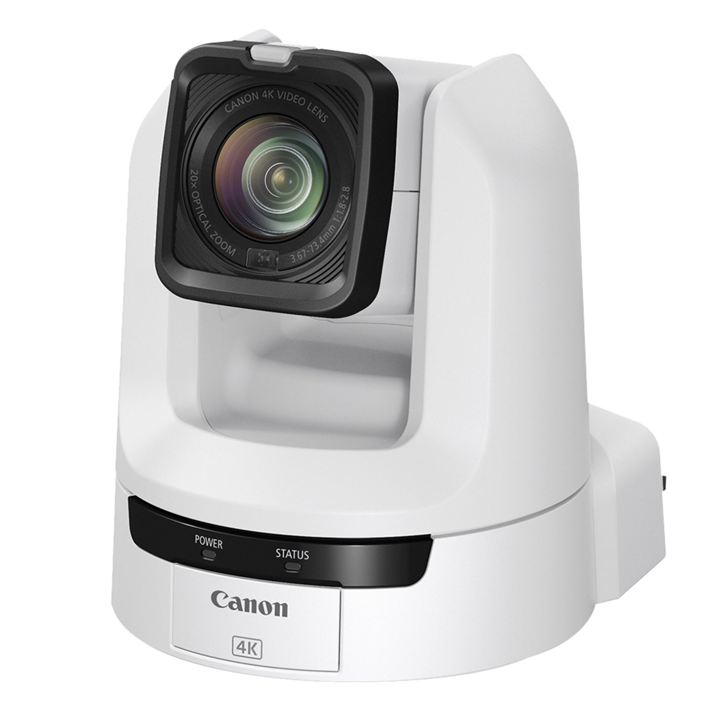 Canon CR-N100 4K NDI PTZ Camera with 20x Zoom (Titanium White)